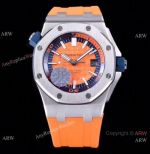 V8 1:1 Best Audemars Piguet Diver's Watch Orange Rubber Strap